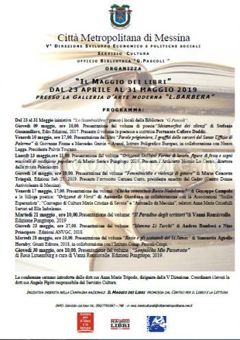 Messina - Palazzo dei Leoni, al via la nona edizione del Maggio dei Libri